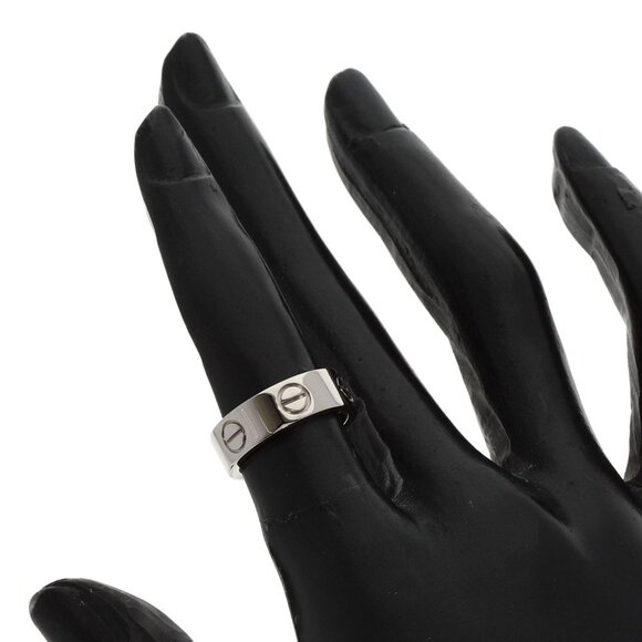CARTIER 18k White Gold Love Ring #47 - Picture 5 of 9